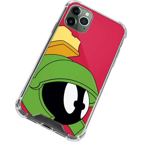Looney Tunes Marvin The Martian Zoomed In iPhone 12 Pro Clear Case