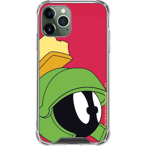 Looney Tunes Marvin The Martian Zoomed In iPhone 12 Pro Max Clear Case