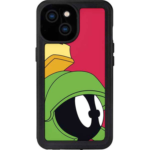 Looney Tunes Marvin The Martian Zoomed In iPhone 13 Mini Waterproof Case