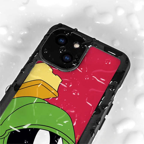 Looney Tunes Marvin The Martian Zoomed In iPhone 13 Mini Waterproof Case