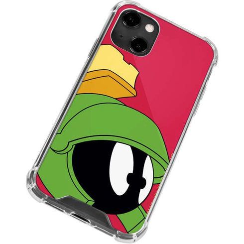 Looney Tunes Marvin The Martian Zoomed In iPhone 14 Clear Case