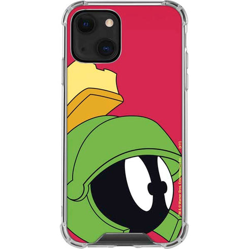 Looney Tunes Marvin The Martian Zoomed In iPhone 14 Plus Clear Case