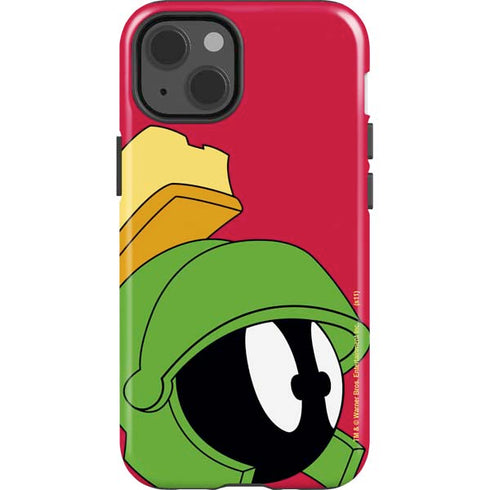 Looney Tunes Marvin The Martian Zoomed In iPhone 14 Impact Case