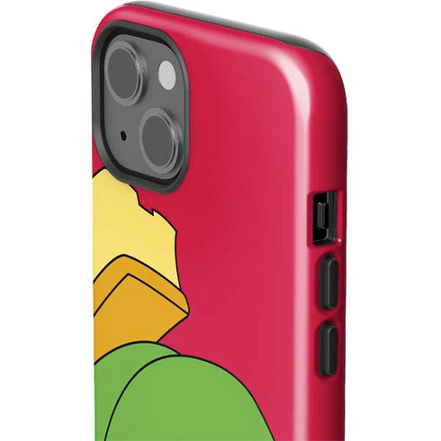 Looney Tunes Marvin The Martian Zoomed In iPhone 14 Impact Case