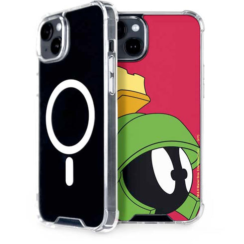 Looney Tunes Marvin The Martian Zoomed In iPhone 15 Plus MagSafe Case