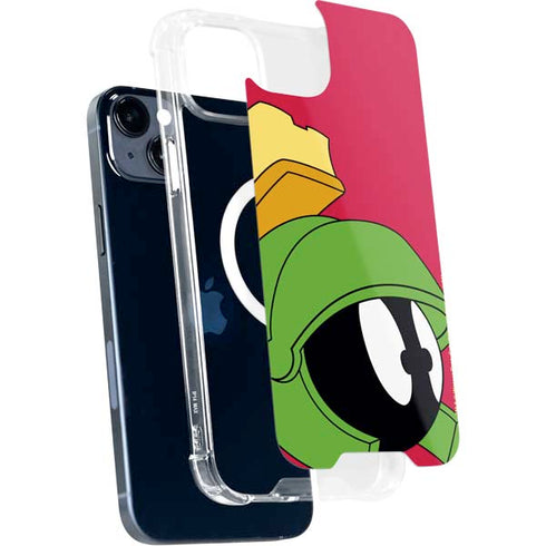 Looney Tunes Marvin The Martian Zoomed In iPhone 15 Plus MagSafe Case