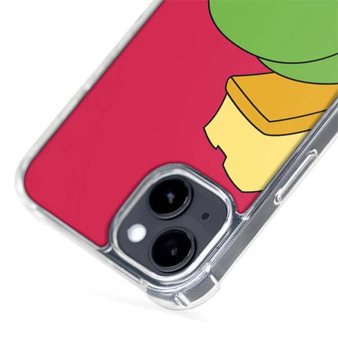 Looney Tunes Marvin The Martian Zoomed In iPhone 15 Plus MagSafe Case