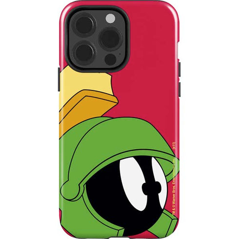 Looney Tunes Marvin The Martian Zoomed In iPhone 14 Pro Impact Case