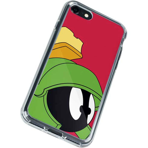 Looney Tunes Marvin The Martian Zoomed In iPhone SE (2nd & 3rd Gen) Clear Case