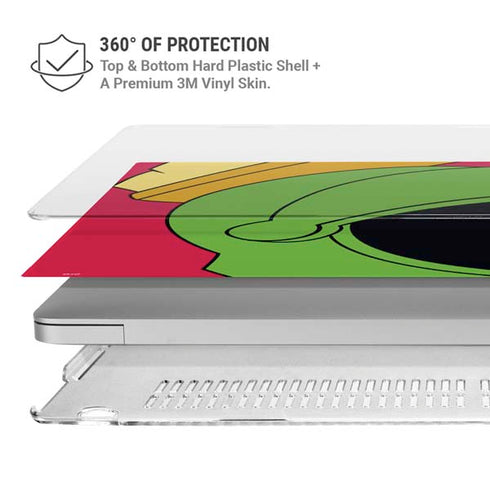 Looney Tunes Marvin The Martian Zoomed In MacBook Air 15in (2023-2025) Case plus Skin