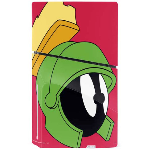 Looney Tunes Marvin The Martian Zoomed In PS5 Slim Disk Console Skin