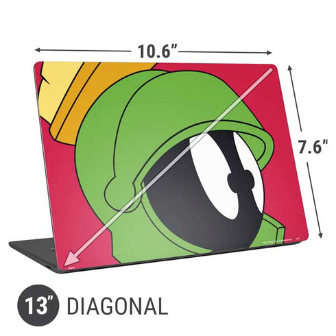 Looney Tunes Marvin The Martian Zoomed In Universal Laptop 13in (10.6 x 7.6in) Skin