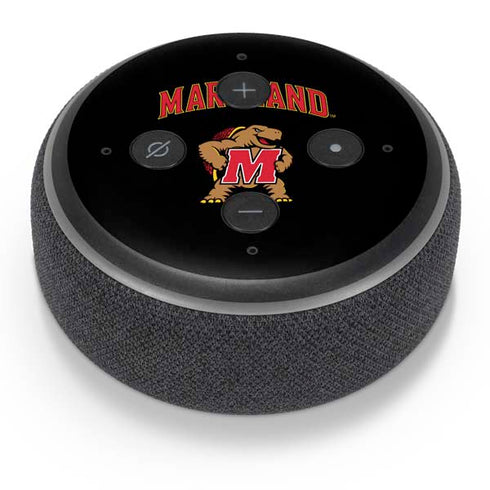 University of Maryland Collegiate Text Amazon Echo Dot Skin