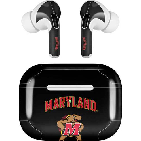 University of Maryland Collegiate Text Apple AirPods Pro Skin