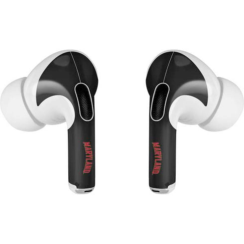 University of Maryland Collegiate Text Apple AirPods Pro Skin