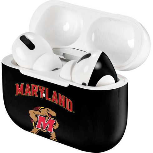 University of Maryland Collegiate Text Apple AirPods Pro Skin