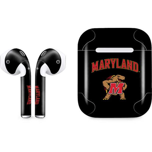 University of Maryland Collegiate Text Apple AirPods Skin
