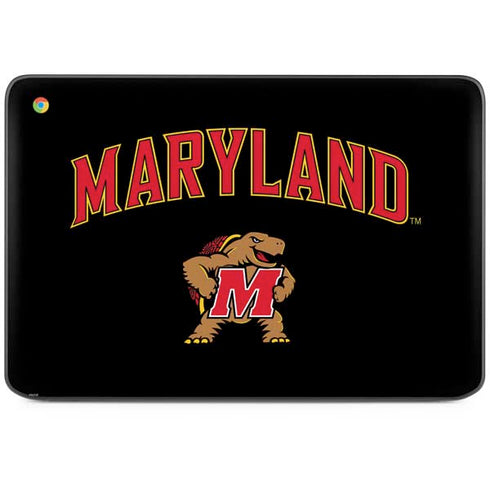 University of Maryland Collegiate Text HP Chromebook Skin