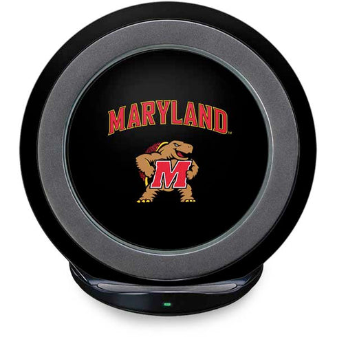 University of Maryland Collegiate Text Fast Charge Wireless Charging Stand Skin