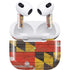 Maryland Flag Dark Wood Apple AirPods (3rd Gen 2021) Skin