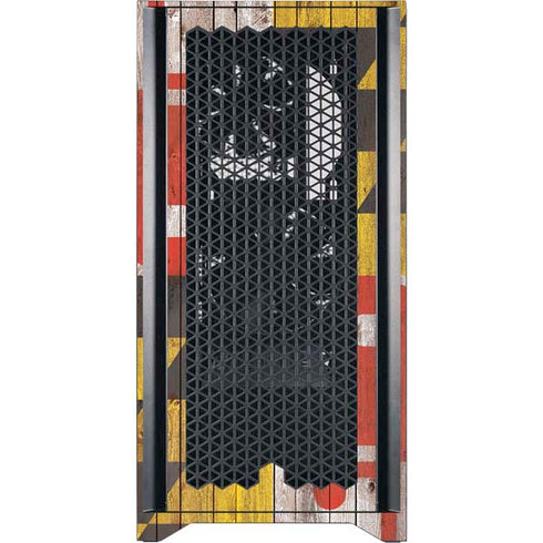 Maryland Flag Dark Wood Corsair 4000D Tempered Glass Mid-Tower ATX Case Skin