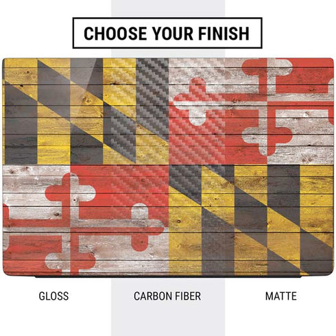 Maryland Flag Dark Wood Dell Vostro Skin
