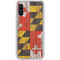 Maryland Flag Dark Wood Galaxy A10e Clear Case