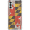 Maryland Flag Dark Wood Galaxy A13 5G Clear Case
