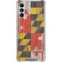 Maryland Flag Dark Wood Galaxy A13 5G Clear Case