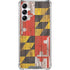 Maryland Flag Dark Wood Galaxy A15 5G Clear Case