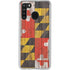 Maryland Flag Dark Wood Galaxy A21 Clear Case