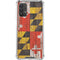 Maryland Flag Dark Wood Galaxy A32 5G Clear Case