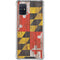 Maryland Flag Dark Wood Galaxy A51 5G Clear Case