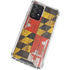 Maryland Flag Dark Wood Galaxy A52 5G Clear Case
