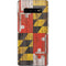 Maryland Flag Dark Wood Galaxy S10 Plus Skin