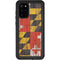 Maryland Flag Dark Wood Galaxy S20 Plus Waterproof Case