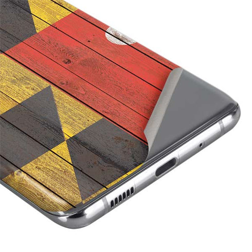 Maryland Flag Dark Wood Galaxy S20 Ultra 5G Skin