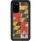 Maryland Flag Dark Wood Galaxy S20 Waterproof Case