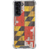 Maryland Flag Dark Wood Galaxy S22 Clear Case