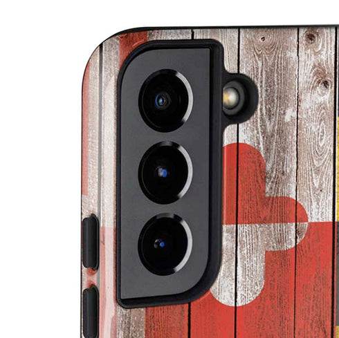 Maryland Flag Dark Wood Galaxy S22 Pro Case