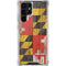 Maryland Flag Dark Wood Galaxy S22 Ultra Clear Case