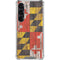 Maryland Flag Dark Wood Galaxy S23 Clear Case