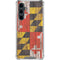 Maryland Flag Dark Wood Galaxy S23 FE Clear Case