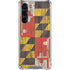 Maryland Flag Dark Wood Galaxy S23 Plus Clear Case