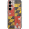 Maryland Flag Dark Wood Galaxy S23 Skin