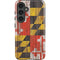Maryland Flag Dark Wood Galaxy S24 Impact Case