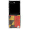 Maryland Flag Dark Wood Galaxy Z Flip5 5G Clear Case