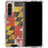 Maryland Flag Dark Wood Galaxy Z Fold4 5G Clear Case