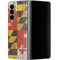 Maryland Flag Dark Wood Galaxy Z Fold4 5G Skin