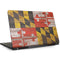 Maryland Flag Dark Wood Dell Inspiron Skin